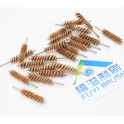 China TUBE POLISING copper filament polishing twisted in wire tube brush for sale