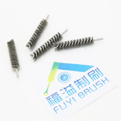 China TUBE POLISING iron steel twisted in wire brush spiral brush tube brush for sale