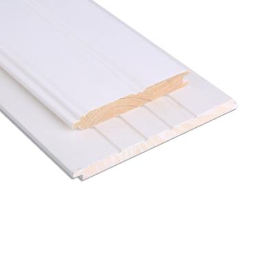 China Modern Joint Finger Radiata Pine Primed Gesso Molding China Lining Board for sale