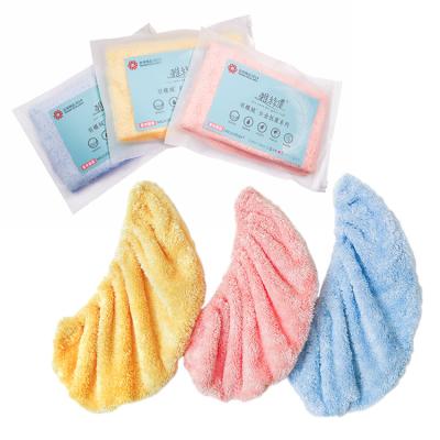 China Wholesale Luxury Hood Microfiber Hats Soft Touch Shower Bath Soft Touch Woman Hair Towel Quick Dry Hat for sale