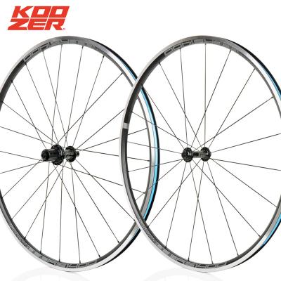 China Super Lightweight 700C Road/TT/Track 700c Bike Koozer RS1400 Road Bicycle Wheel Rim Brake C Caliber 5x100 QR 5x130mm Caliber 5x100 QR 5x130mm Spoke 20 24Hole Hg 10S 11S for sale