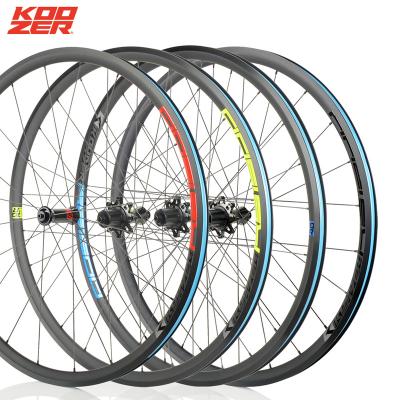 China Road Bikes Koozer RS1500 700c Road Bicycle Wheel Welded Tubeless Ready Gauge 20 24Hole Rim Brake C 622 Hg 10S 11S 5x100 QR 5x130mm for sale