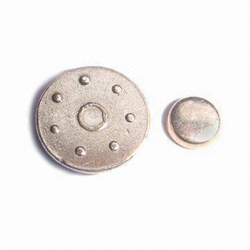 China Button Silver Electrical Relay Contacts , AgCdO silver alloy contact material for sale