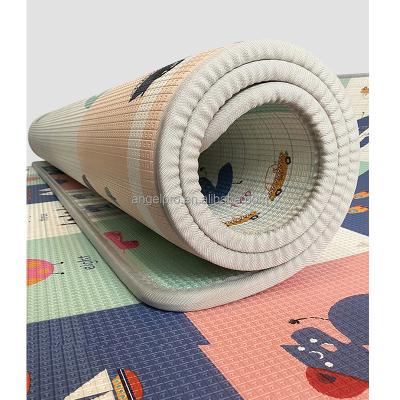 China Wholesale Washable High Quality Non-Toxic Foldable 2cm Thick Non-Toxic Cartoon Printing Play Animal Play Mat For Baby Kid for sale