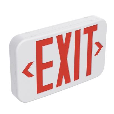 China Lighting LED Listed Exit Sign 120/277V LED Emergency Exit Sign for sale