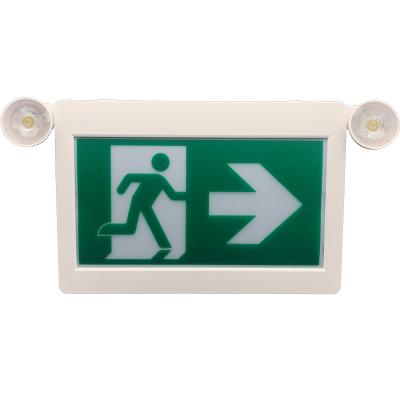 China Lighting CSA Certified LED Exit Sign With Two Heads 120/347V Exit Sign LED Emergency Combo Light for sale