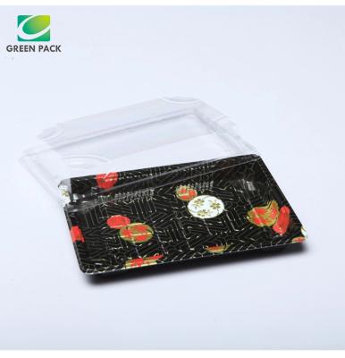 China Wholesale Disposable Plastic Sushi Tray Food Factory Sushi Tray Food Containers Disposable Plastic Sushi Container for sale