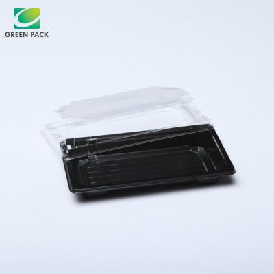 China HP-01 Japanese Style Disposable Plastic Sushi Tray With Clear Lid Size 163.8*88.8*21 mm for sale