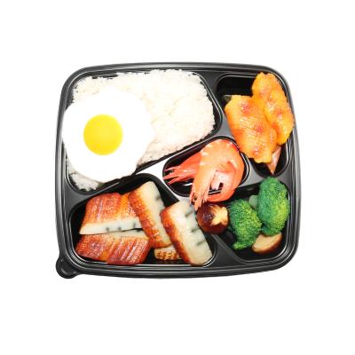 China 100% Food Grade Materials PP Disposable Plastic Bento Lunch Boxes for sale