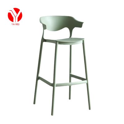 China Modern popular design bar stools bar cafe furniture pp scandinavian stackable plastic umpire chairs for sale