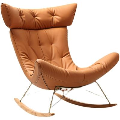 China Art Discussion Fabric Leisure Chair Nordic Sofa Bed Armchair Leather Rocking Chair for sale