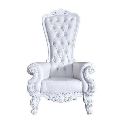 China Modern Original Throne Chairs Modern King White Iron Banquet Royal Event Gold Newlywed Chairs Luxury Wedding Chair New Mandap for sale