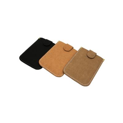 China Custom Eco-Friendly Logo Design Paper ID Card Holder Vegan Portable Washable Green Field Packaging NATIONAL for sale