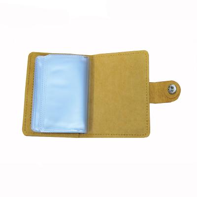 China Handmade Waterproof Green Field Custom Design Washable Kraft Paper ID Card Holder for sale