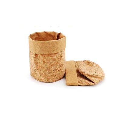 China Viable Wholesale Nature Cork Planter Bag Bulk Cork Storage Bags for sale