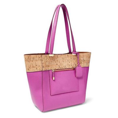 China Natural Wooden Dress Cork Handbag Vegan Portugal Cork Shoulder Tote Bag for sale