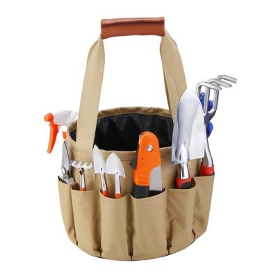 China Eco-Friendly Garden Tools Supplies Pockets Basket Garden Tools Storage Bag, Garden Tote Tools Bag for sale