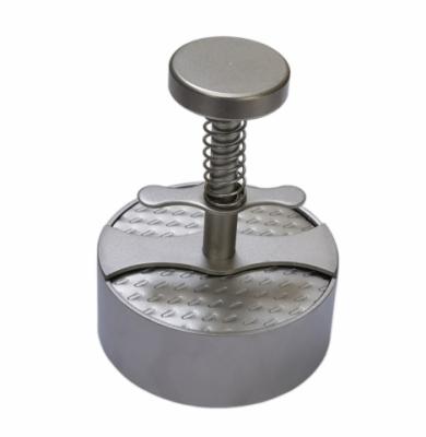 China New Sustainable 85mm Stainless Steel Round SS304 Burger Press For BBQ for sale