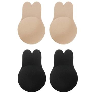 China Rabbit Ear Breathable Sticky Bra Strapless Backless Invisible Adhesive Bra For Women for sale