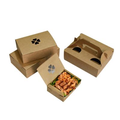 China Handmade Wholesale High Quality Fried Chicken Boxes Custom Kraft Paper Pizza Boxes for sale