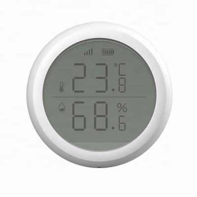 China Temperature Monitor LCD Display TUYA Zigbee WIFI Smart Digital Remote Temperature Humidity Sensor for sale