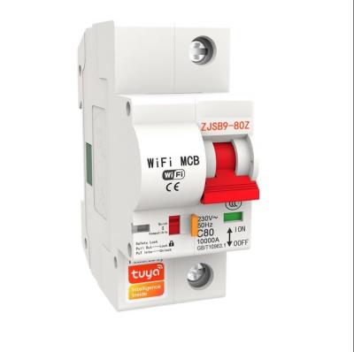 中国 Tuya Smart Wifi Circuit Breaker Tuya Smart Mini Circuit Breaker 1P 2P 3P 4P 16A-63A Lifetime ON/OFF 販売のため