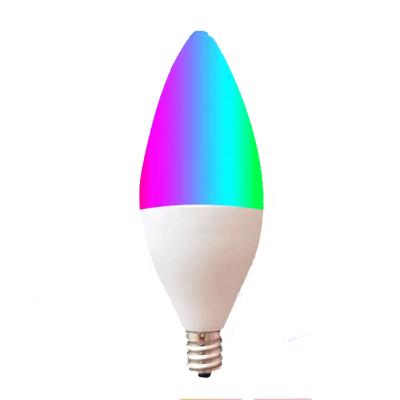 Cina Tuya Google Home Alexa 5W E14 Residential Home Dimmable WiFi LED RGB+White Lamp Light Residential Lamp Tuya Google Wifi Smart Bulb in vendita