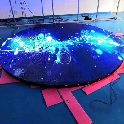 China Interactive Stage Display P3.91 P4.81 P6.25 Party Stage LED Color 3d Dance Floor LED Display Screen for sale