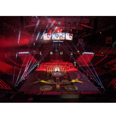 China Stage rental p3.91 stage background led large screen indoor display curve stage rental led display screen for sale