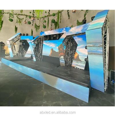 China Indoor Advertising Or Stage Rental Screen Led Display Screens P3.91 Indoor Led Screen Curved for sale