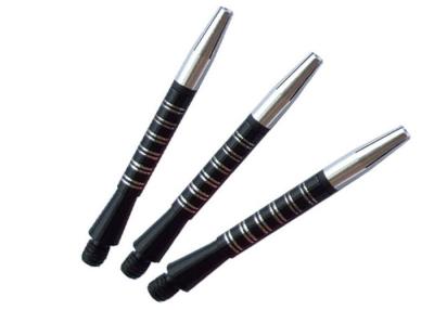 China Customized 38mm Black Aluminium Dart Shafts With Graving Line for sale