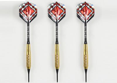 China Brass Soft Tip Dart Barrels With Nylon Shafts / PET Flights 24g , Professional Darts Set for sale