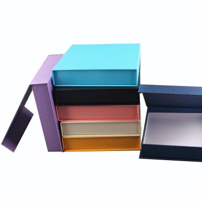 China Recycled Materials Color Wholesale Custom Premium Luxury Magnetic Hair Extension Box Gift Cardboard Logo Ribbon Art for sale