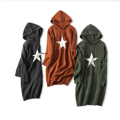 China Breathable Knitted Oversized Sweatshirts Autumn Winter Pullovers Women Aplet Hoodies for sale