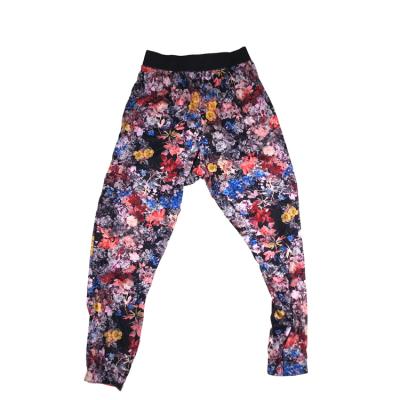 China Plus Size 2019 Floral High Rise Fashion Summer Casual Long Pants For Women for sale