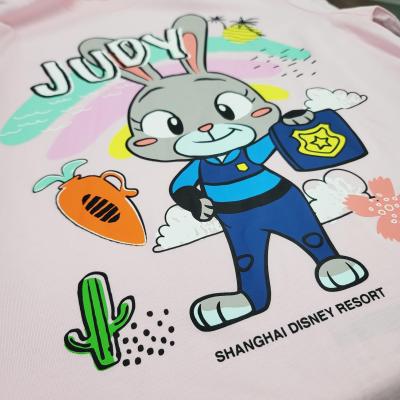 China FAMA Approved FAMA Approved OEM ODM Plastisol Printing T-shirts Custom Printing Factory Cotton Girls' T-shirts Boy's T-shirts for sale