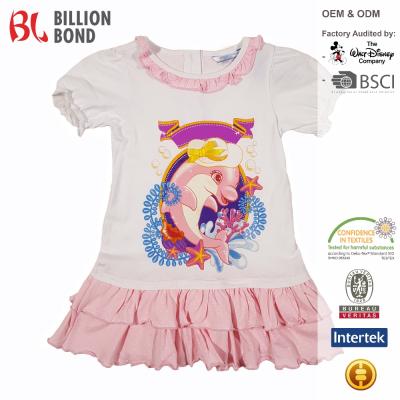 China Fama Fama factory tutu girl child dress with dolphin print for sale