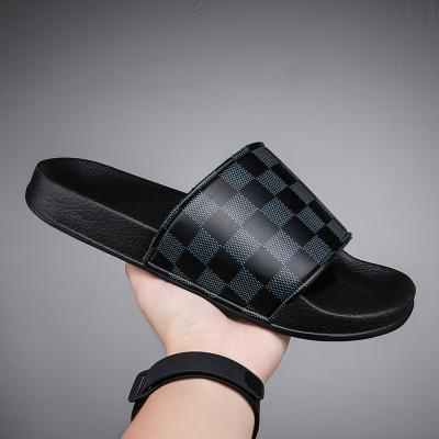 China Men's Vacation Outdoor Simple Line Slippers Summer Beach Slippers Fashionable Outdoor Comfortable Breathable Solid Cool Sandals for sale