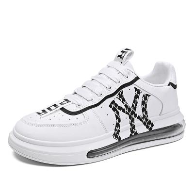 China 2021 Men's Casual Shoes Lightweight Breathable Flat Lace Up Sneakers Tenis Masculino Shoes Men's White Business Travel Shoes for sale