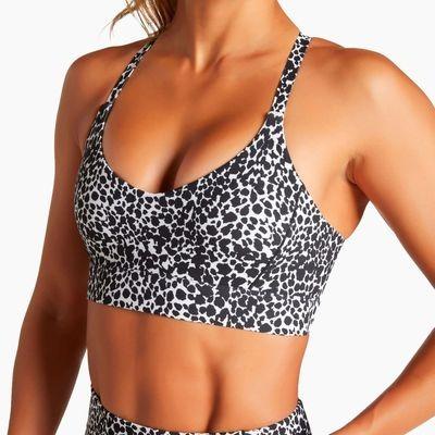 China Breathable Sports Bra Legging Fitness Yoga Set Women's Leopard Print Yoga Set for sale