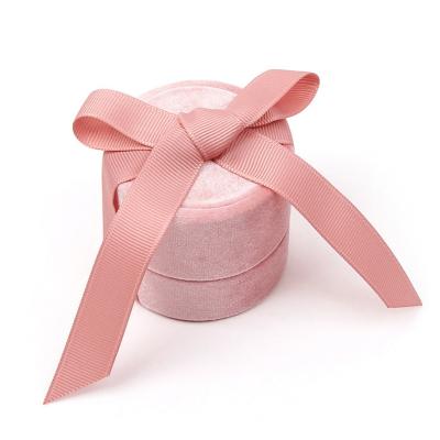 China Wholesales Jewelry Packaging Ring Pink Box With Your Handmade Logo for sale