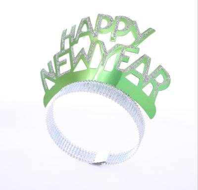 China Christmas party elastic handmade items to decorate kids happynewyear elastic paper headband for sale