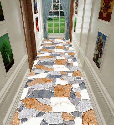 China Washable stair and hallway rug runner framed rug for hallway for sale