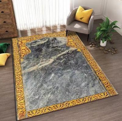 China Wholesale Washable Sponge Prayer Mat Print Custom /Muslim Non Slip Mat Digital Embossed Prayer for sale