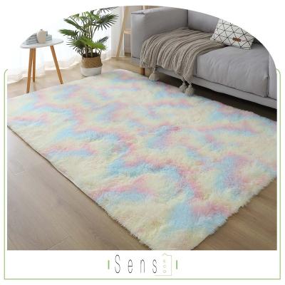 China Unique Luxury Eco-Friendly Washable Design Girl's Room Blanket Poly Shaggy Mat Carpet Indoor Custom Rug Super Soft With Logo for sale