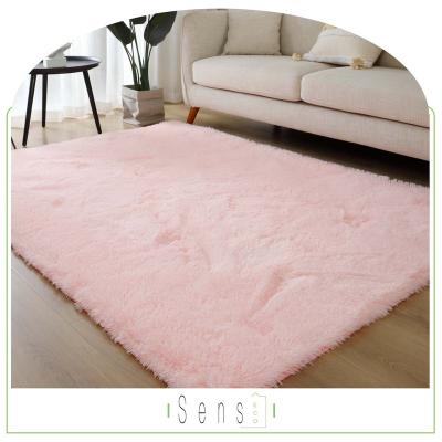 China Hot Selling Printed Pink Blanket Washable Shaggy Rugs Living Room Faux Fur Rug Living Room Bedroom Rug for sale