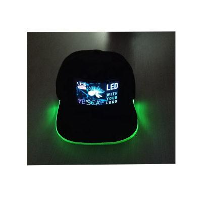 China JOINT Flashing Back LED Light Flashback Hats, Man And Woman EL Panel Hats for sale