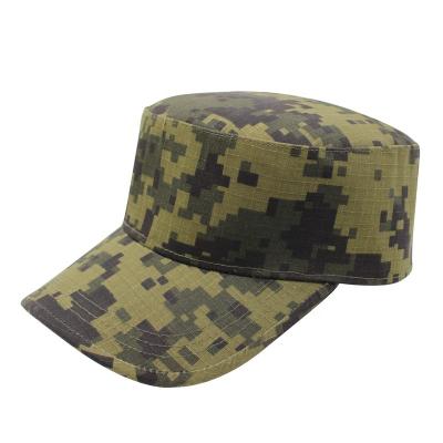 China JOINT Camouflage Cadet Hats Custom Flat Top Hat Cadet Military Army Hats for sale