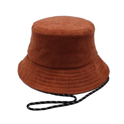 China High quality character summer corduroy bucket hat, empty bucket hat corduroy hat for sale