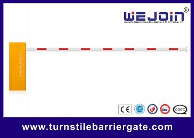 China 3s/6s speed Orange Color Electronic Barrier Gate for with 6m straight Arm Car Park for sale